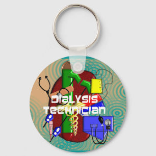 Porte-clés Cadeaux d'art de technicien de dialyse