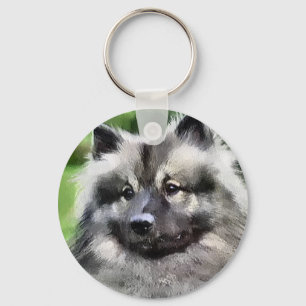 Porte-clés Cadeaux d'art Keeshond