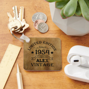 Porte-clés Cadeaux de 70e anniversaire vintages personnalisés