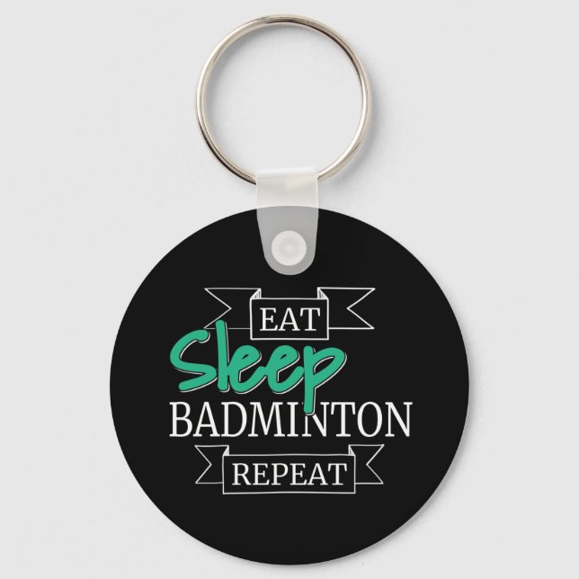 Porte-clés Cadeaux de Badminton (Recto)