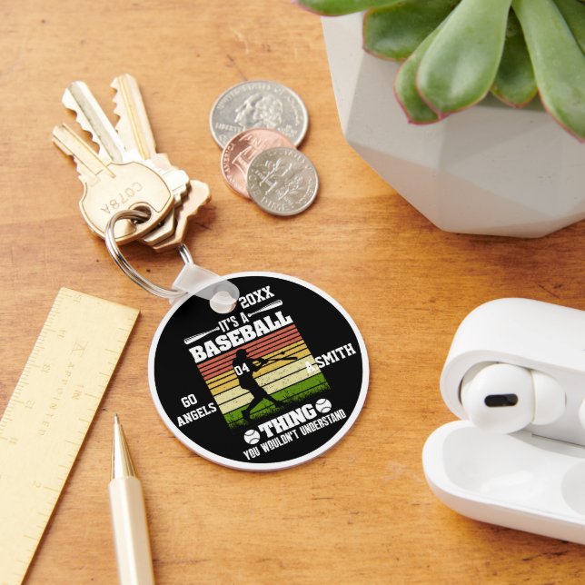 Porte-clés Cadeaux de baseball C'est une chose de baseball qu (Bureau)