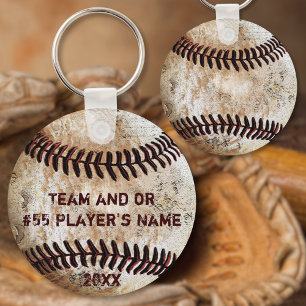 Porte-clés Cadeaux de baseball PERSONNALISÉS pour joueurs, se