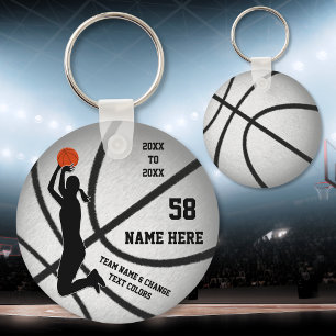 Porte-clés Cadeaux De Basket-Ball Filles. Porte - clé de bask