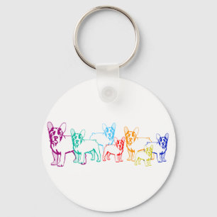 Porte-clés Cadeaux de Bouledogues Français