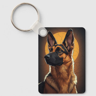 Porte-clés 🐾 Cadeaux de Chien de Berger Allemand pour les Am