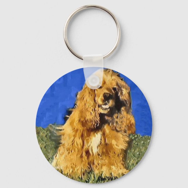 Porte-clés Cadeaux de Cocker Spaniel (Recto)