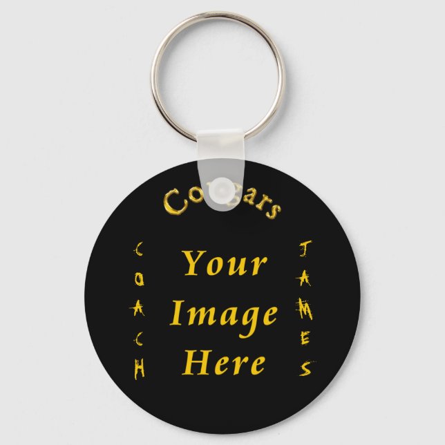 Porte-clés Cadeaux de commande personnalisés pour les entraîn (Recto)