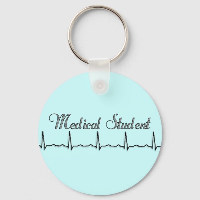 Porte-clés Cadeaux de conception QRS étudiant Médicale (Recto)