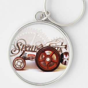 Porte-clés Cadeaux de destin de tracteur de Steampunk