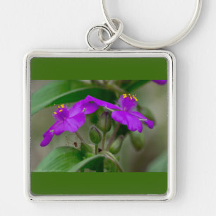 Porte-clés Cadeaux de fleurs sauvages jumelles Fuchsia Spider