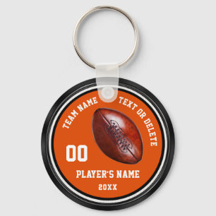 Porte-clés Cadeaux de football personnalisés Orange, Noir, Bl