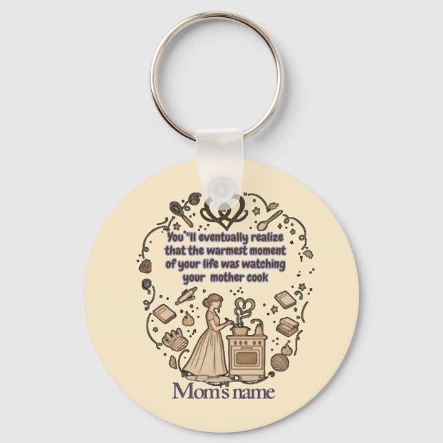 Porte-clés cadeaux de la fête des mères (Recto)