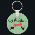Porte-clés Cadeaux de l'assistant vétérinaire<br><div class="desc">Adjoint vétérinaire Cadeaux,  t-shirts,  tasses,  casquettes,  sacs fourre-tout,  cartes,  porte - clés... adorable</div>