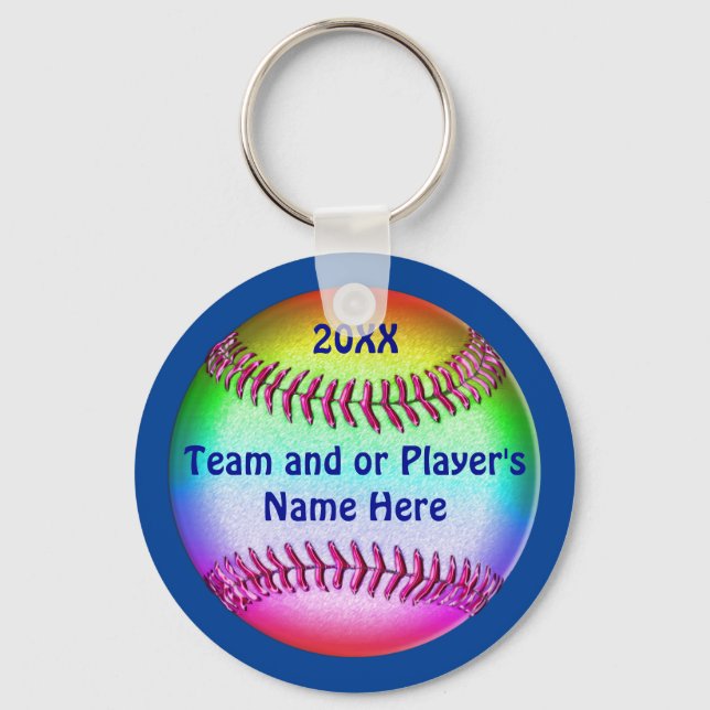 Porte-clés Cadeaux de l'équipe de softball personnalisée CHEA (Recto)