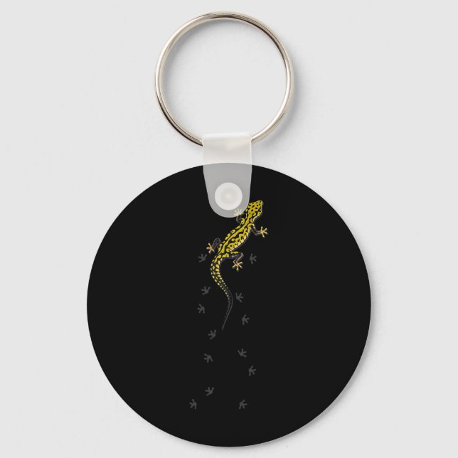 Porte-clés Cadeaux de lézard de reptile de Gecko léopard mign (Recto)