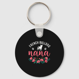 Porte-clés Cadeaux de Nana Bulldog Femmes Amoureux de Chien d