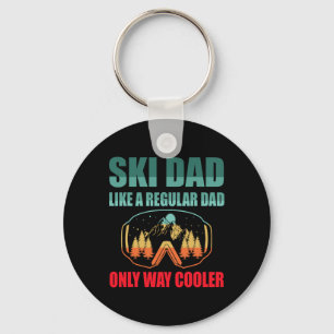 Porte-clés Cadeaux de neige de ski rétro vintage pour skieurs
