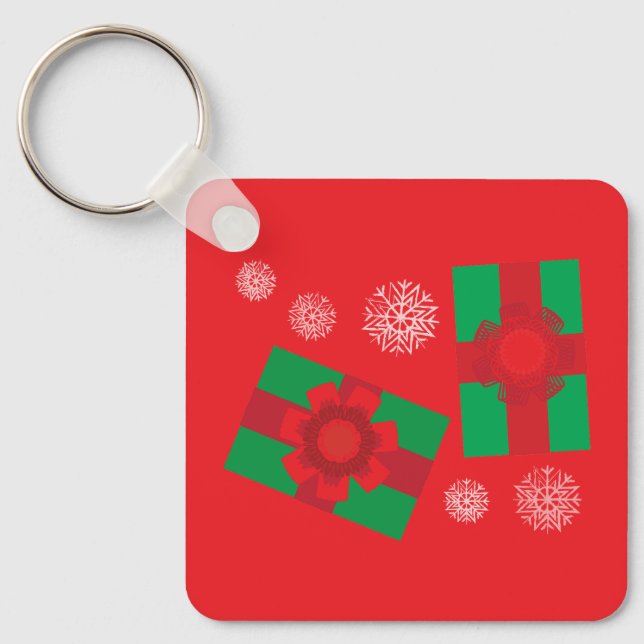 Porte-clés Cadeaux de Noël (Recto)