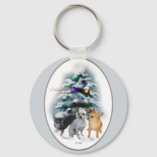 Porte-clés Cadeaux de Noël du Chihuahua