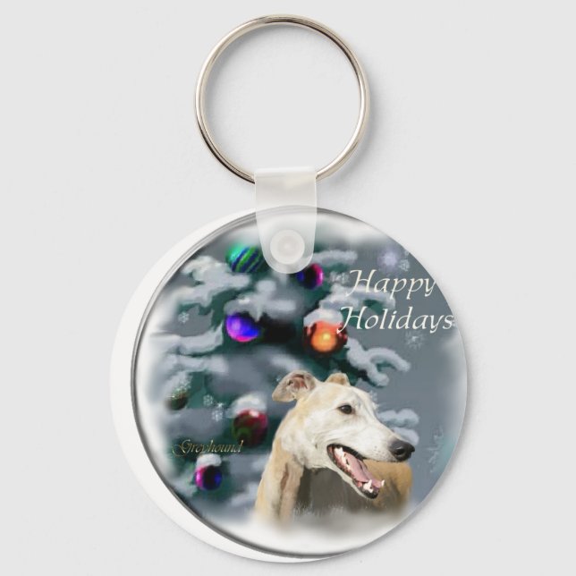 Porte-clés Cadeaux de Noël Greyhound (Recto)