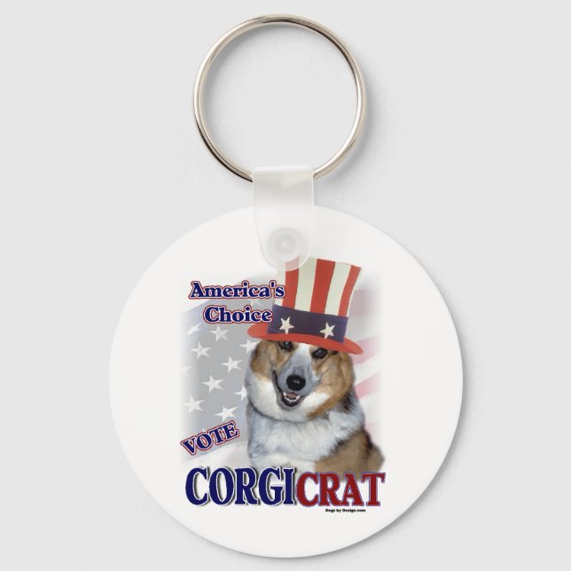 Porte-clés Cadeaux de Pembroke Welsh Corgi (Recto)