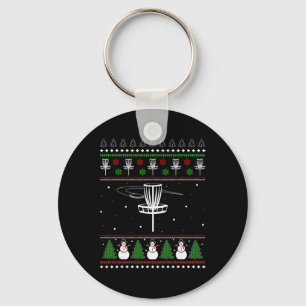 Porte-clés Cadeaux de pyjama de pull de Noël moche de Disc Go