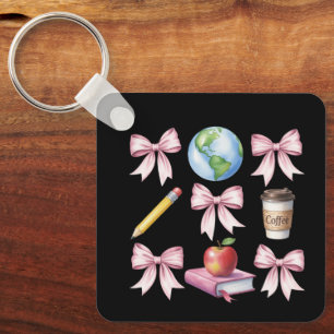 Porte-clés Cadeaux de reconnaissance de café pour enseignant