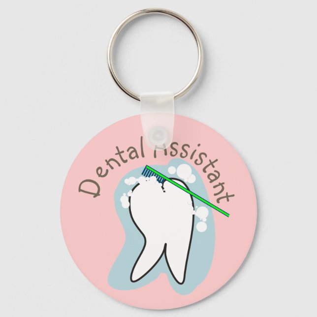Porte-clés Cadeaux Dental Assistant Unique (Recto)