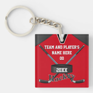 Porte-clés Cadeaux d'hockey personnalisés par cool, votre