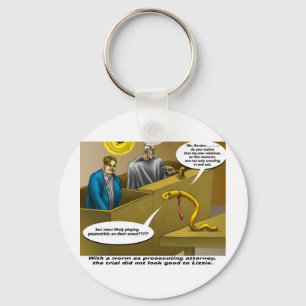 Porte-clés Cadeaux drôles de dessin animé du procès de Lizzie