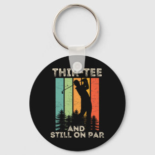 Porte-clés Cadeaux drôles de golfeur rétro vintage - 30e anni