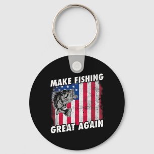 Porte-clés Cadeaux drôles de pêche Trump