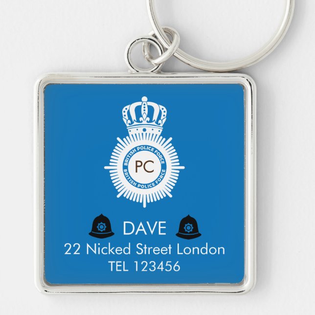 Porte-clés Cadeaux Et Accessoires De Police Britannique (Devant)