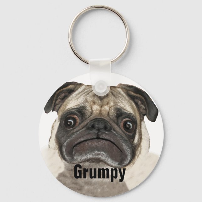 Porte-clés Cadeaux Grumpy Puggy (Recto)