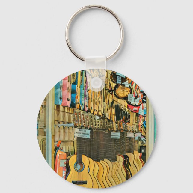 Porte-clés Cadeaux guitaristes cool (Recto)