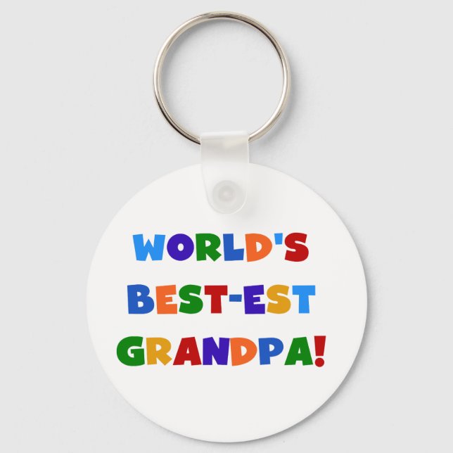 Porte-clés Cadeaux lumineux de couleurs de grand-papa du (Recto)