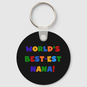 Porte-clés Cadeaux lumineux de couleurs du Meilleur-est Nana