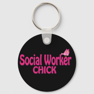 Porte-clés Cadeaux mignons d'assistant social