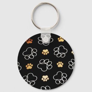 Porte-clés Cadeaux Modèles Empreintes de pattes