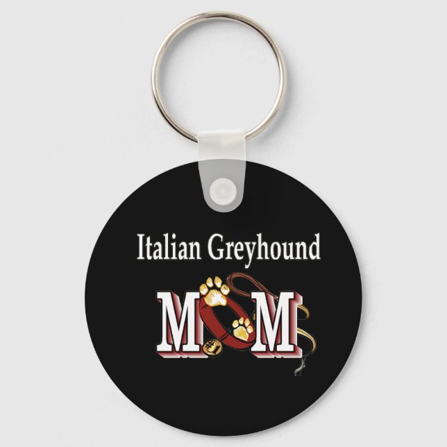 Porte-clés Cadeaux MOM Greyhound italiens (Recto)