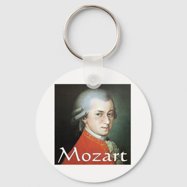 Porte-clés Cadeaux Mozart pour les mélomanes (Recto)