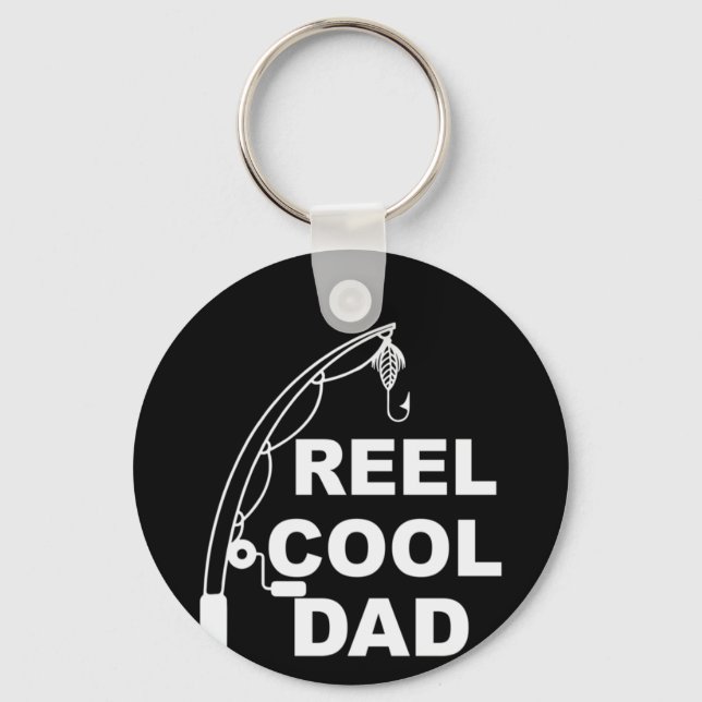 Porte-clés Cadeaux papa | Reel Cool Papa (Recto)