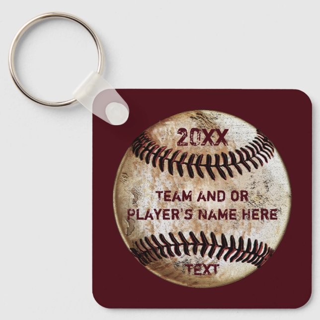 Porte-clés Cadeaux personnalisés de baseball, Baseball  (Recto)