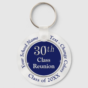 Porte-clés Cadeaux Personnalisés de Réunions de Classe 30 ans