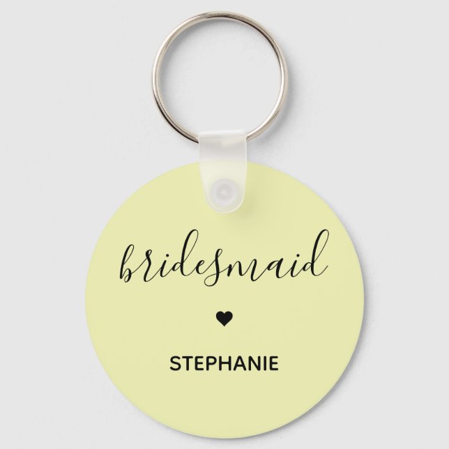 Porte-clés Cadeaux personnalisés minimalistes (Recto)