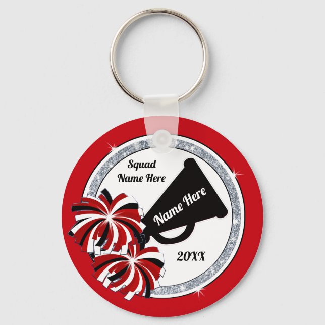 Porte-clés Cadeaux Pom-pom girl bon marché en VRAC, votre COU (Recto)