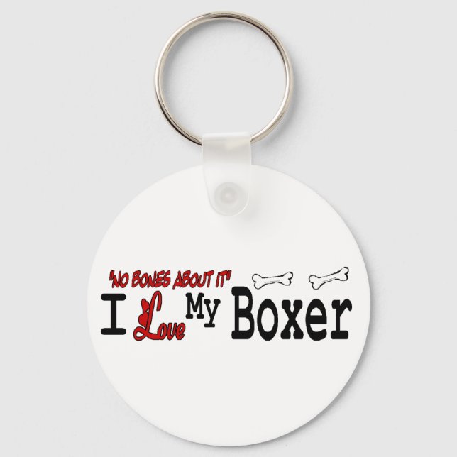 Porte-clés Cadeaux pour les amateurs de boxer (Recto)