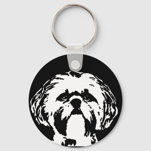 Porte-clés Cadeaux Shih Tzu - Porte - clé (Recto)