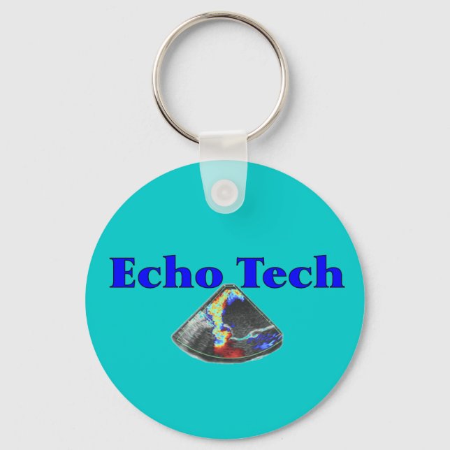 Porte-clés Cadeaux Techniciens Echo (Cardiac Echo Tech) (Recto)