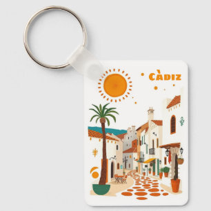 Porte-clés Càdiz Cadiz Espagne vacances ville blanche souveni